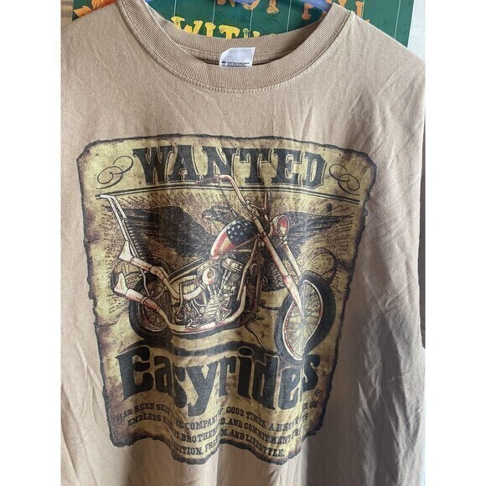 Brown‎ easy Rider T-shirt size extra-large